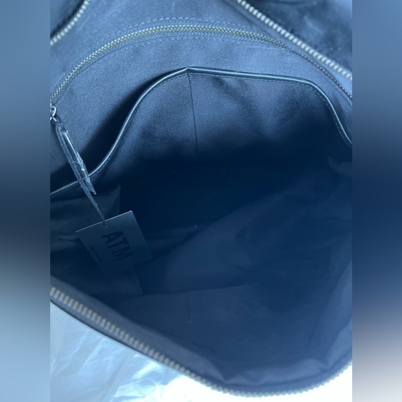 ATM Anthony Thomas Melillo Men’s Black Nylon Leather Travel Backpack XL NWT - Picture 8 of 9